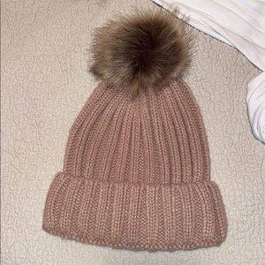 Pink Beanie with Pom Pom